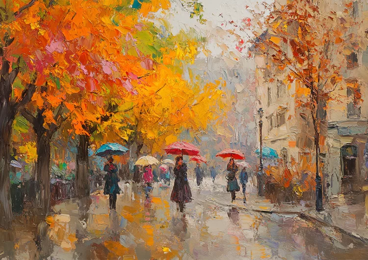 Kees – regenachtige stad (met lijst)