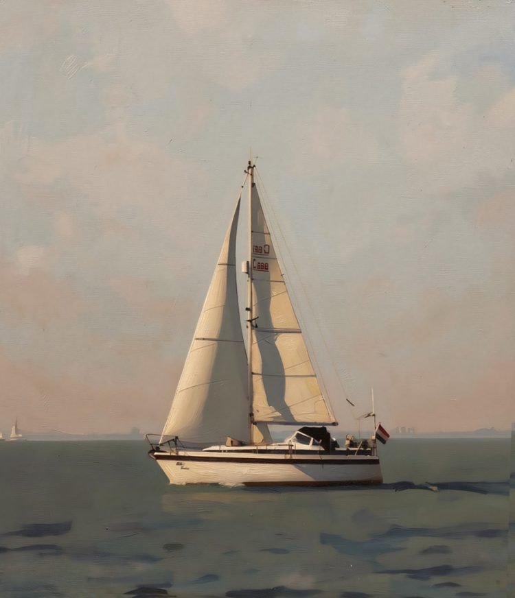 Wendy – trouwe zeilboot (met lijst)