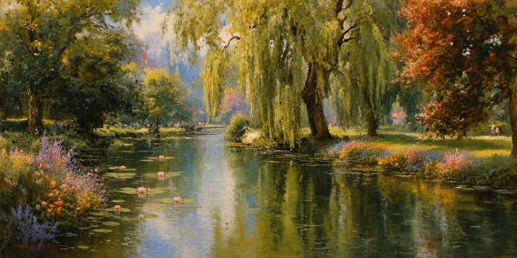 Evan – treurwilg aan het water