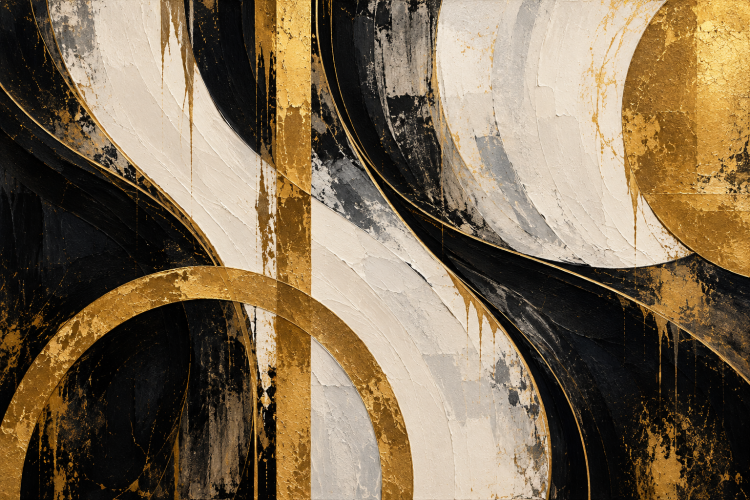 Lorenz – geometrisch abstract (met lijst)